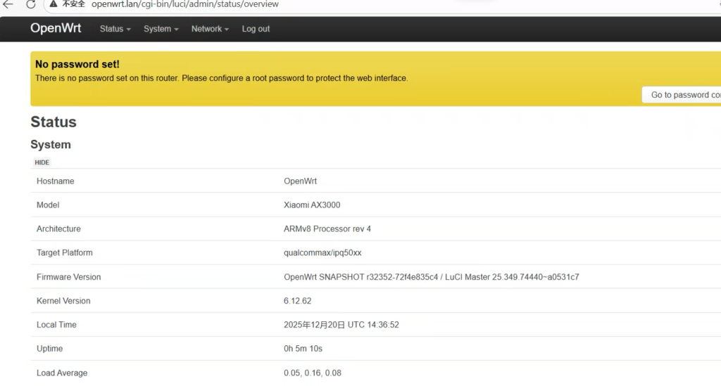 图片[2]-小米AX3000/RA80刷机教程傻瓜式openwrt-勇爱设计Netwrok