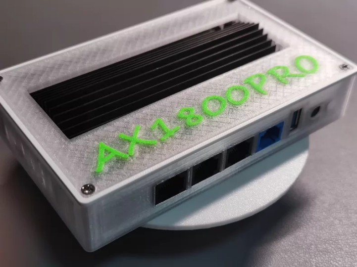 京东云亚瑟 AX1800Pro 路由器64G/128G+改装3D打印外壳更好散热-勇爱设计Netwrok